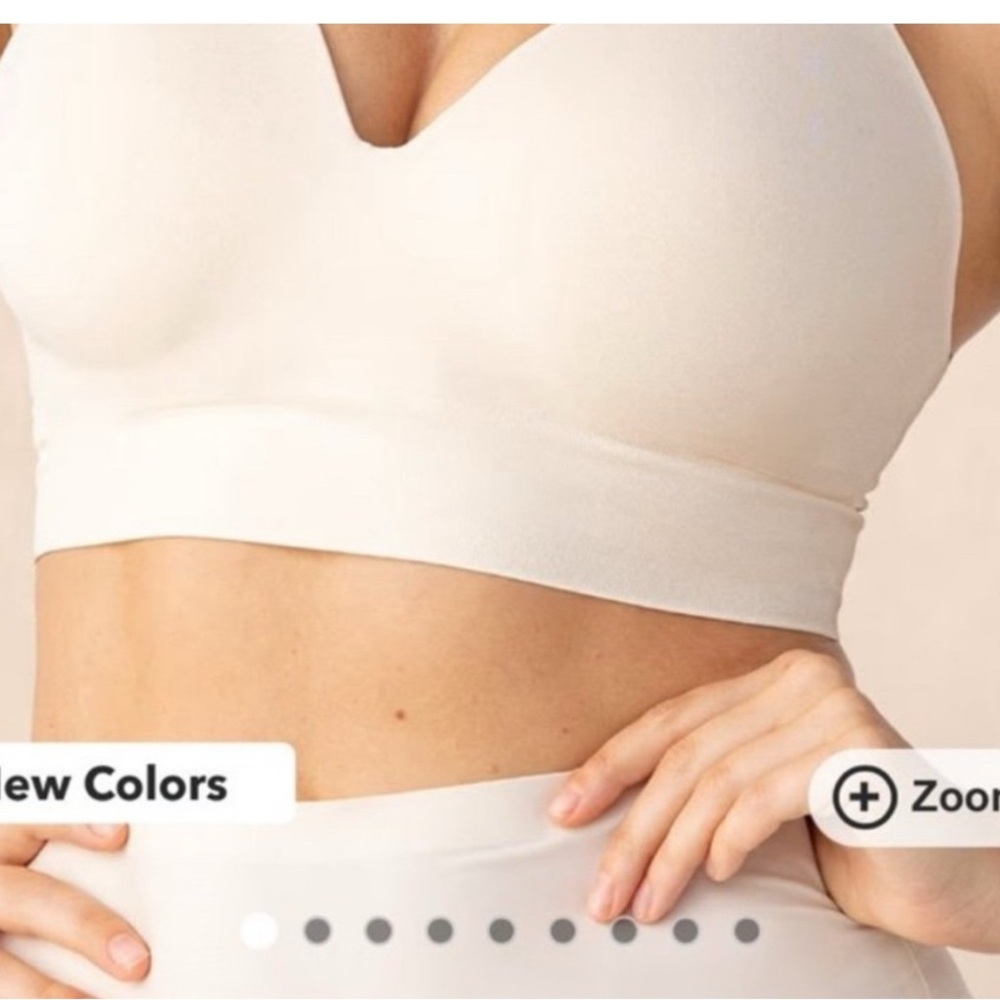 NWT large Shapermint Cream and black Comfort Bra bundle